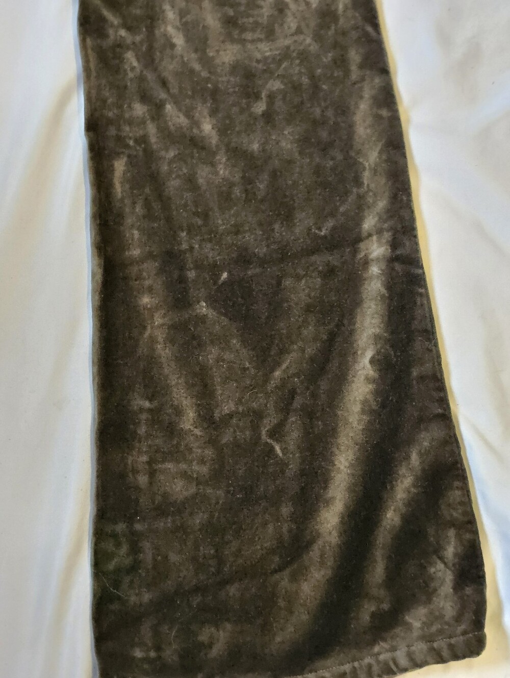 Pilcro Anthropologie Olive Gray Velvet Bootcut Pants Size 27 - Picture 15 of 16